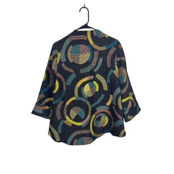IC By Connie K  Multicolor Geometric High Low Jacket Women’s Size Small - Picture 8 of 9